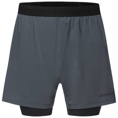 GOREWEAR Concurve 5" 2in1 Shorts Mens, Lab Graphite/Black