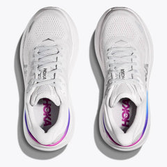 Hoka Bondi 9 Women's Running Shoes, Cosmic Grey/White