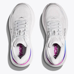 Hoka Bondi 9 Women's Running Shoes, Cosmic Grey/White