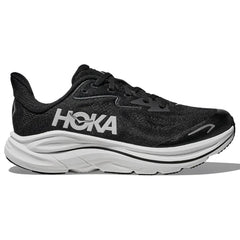 Hoka Clifton 10 Big Kids Running Shoes, Black/White