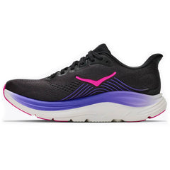 Hoka Clifton 11 Women's Running Shoes, Black/Neon Nebula