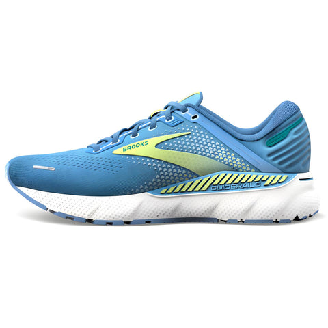 Brooks Adrenaline GTS 22 Women's Running Shoes, Silver Lake Blue/Green/White