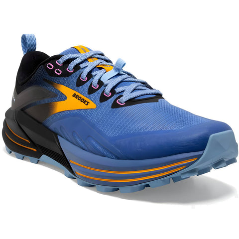 Brooks Cascadia 16 Women's Trail Running Shoes, Blue/Black/Yellow
