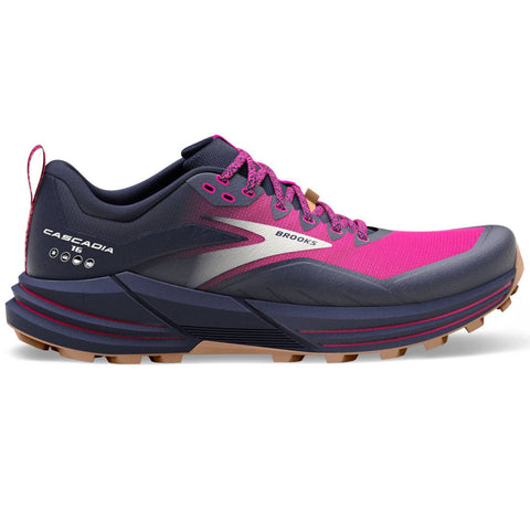 Brooks Cascadia 16 Women's Trail Running Shoes, Peacoat/Pink/Biscuit