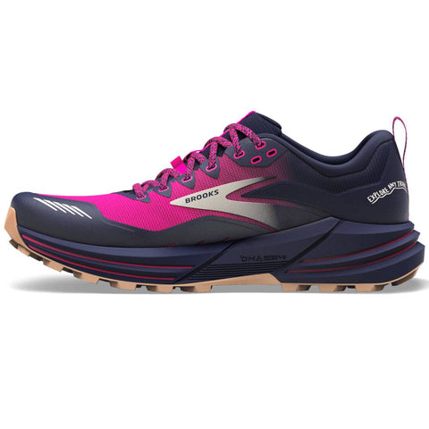 Brooks Cascadia 16 Women's Trail Running Shoes, Peacoat/Pink/Biscuit