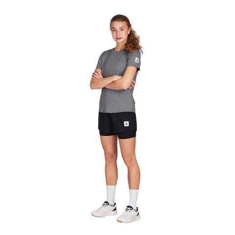 Saysky WMNS 2 in 1 Pace Shorts 3", Black