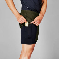 Saysky Pace 2in1 Shorts 5", Green