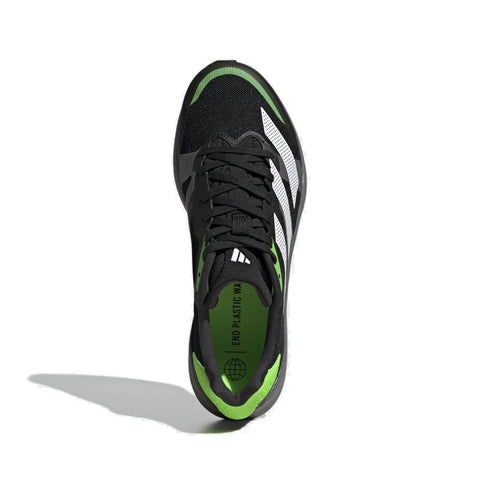 Adidas RC 4 Men's Running Shoes, Core Black/Cloud White/Solar Green