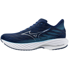 Mizuno Wave Rider 28 Men's Running Shoes, Estate Blue/White/River Blue