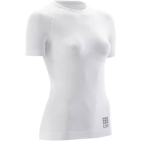 CEP Women's Short sleeve shirt Active Ultralight W3Z3 White
