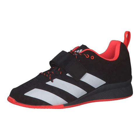 Adidas Adipower II Weightlifting Shoes, Black/White/Red