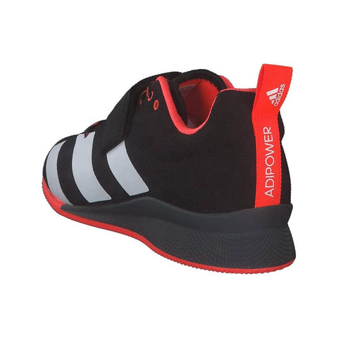 Adidas Adipower II Weightlifting Shoes, Black/White/Red