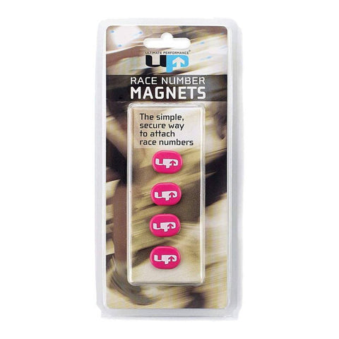 Ultimate Performance Race Number Magnets, Pink - 4 Pack