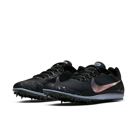 Nike Zoom Rival D 10 Track & Field Distance Spikes, Black/Indigo Fog - 9 UK