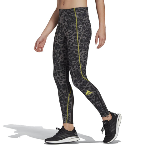 adidas Adizero PrimeBlue Women's Running Long Leggings, GreyFour