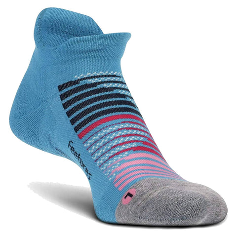 Feetures Elite Max Cushion No-Show Running Socks, Aurora Blue