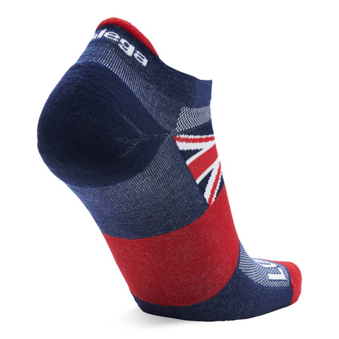 Balega Ultralight London Marathon 2024 No-Show Running Socks, Blue/Red