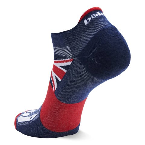 Balega Ultralight London Marathon 2024 No-Show Running Socks, Blue/Red