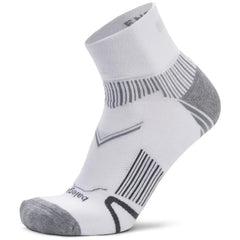 Balega Enduro Quarter Socks, White/Grey