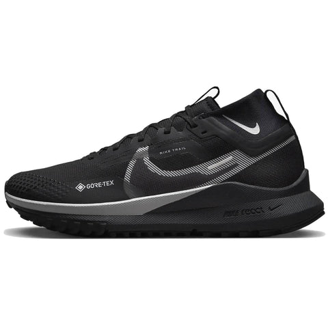Nike React Pegasus Trail 4 GTX Men's Trail Running Shoes, Black/Wolf Grey/Reflective Silver