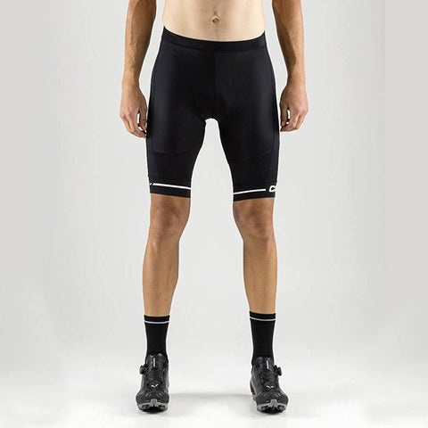 Craft Men's Rise Cycling Shorts, Black/White