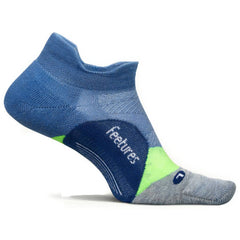 Feetures Elite Light Cushion No Show Tab, Bahama Blue