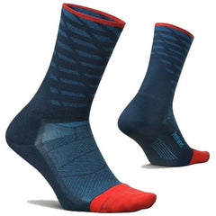 Feetures Elite Light Cushion Mini Crew, Tempo Blue
