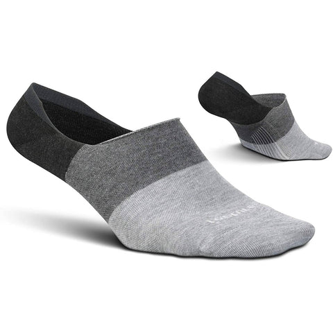 Feetures Everyday Hidden Colourblock Men's Socks, Charcoal