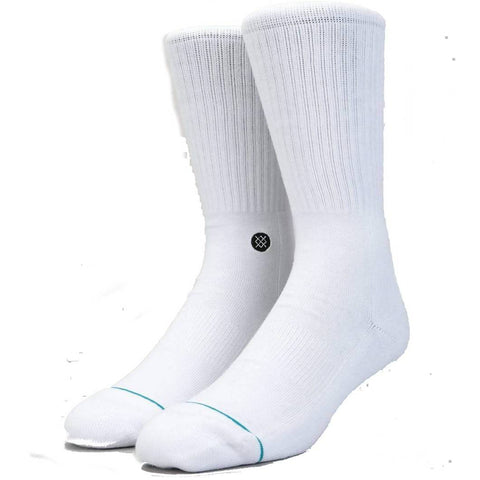 Stance Icon Crew Socks, White