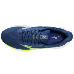 Mizuno Wave Inspire 22 Men's Running Shoes, Estate Blue/Lightning Yellow