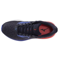 Mizuno Wave Rider 29 Women's Running Shoes, Odyssey Gray/Iris Bloom/Calypso Coral