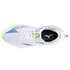 Mizuno NEO ZEN 2 Women's Running Shoes, White/Ultramarine/Lightning Yellow