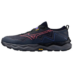 Mizuno Wave Daichi 9 GTX Women's Trail Running Shoes, Baritone Blue/Calypso Coral/Iris Bloom
