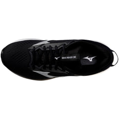 Mizuno Wave Rider 30 Men's Running Shoes, Black/White