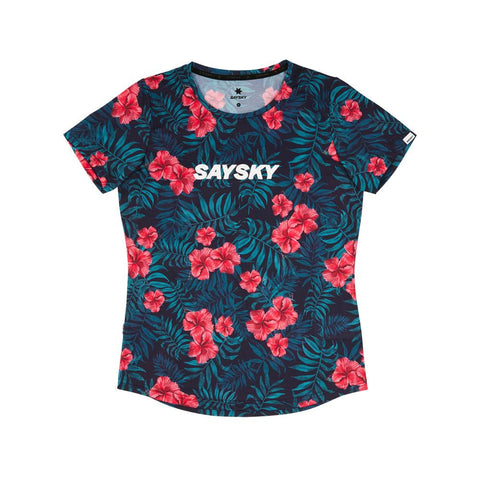 Saysky WMNS Flower Combat T-Shirt, Flowers