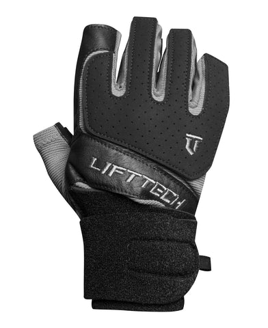 LiftTech Fitness Klutch Wrist Wrap Men's Weightlifting Gloves, Black