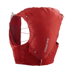 Salomon ADV Skin 12 Unisex Running Vest with flasks included, Goji Berry/Ebony