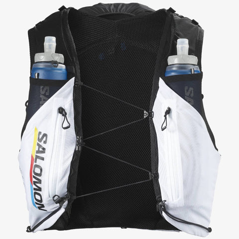 Salomon ADV Skin 12 Race Flag Running Vest, Black/White