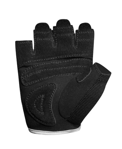 LiftTech Fitness Women's Elite Half-Finger Weightlifting Gloves, Black