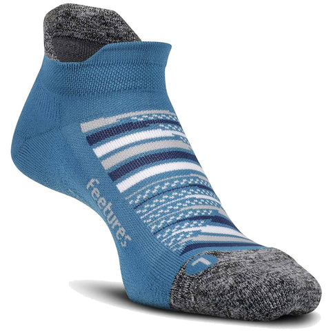 Feetures Elite Light Cushion No-Show Running Socks, Maui Blue