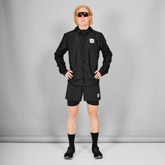 Saysky Polka 2in1 Pace Shorts 5", Black AOP