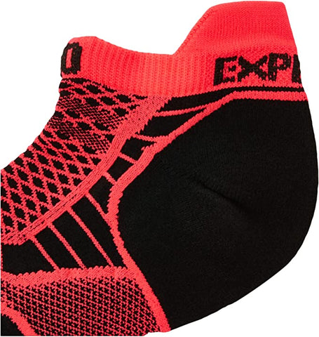 Thorlo Experia ProLite No-Show Tab Socks, Diva Pink/Black