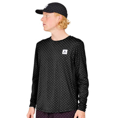 Saysky Reflective Polka Pace Long Sleeve, Black AOP