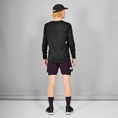 Saysky Reflective Polka Pace Long Sleeve, Black AOP