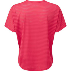 Ronhill Momentum Flow Women's T-Shirt, Cherryade/Sky Blue