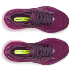 Saucony Ride 19 Women's Running Shoes, Plum/Eggplant