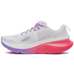 Saucony Guide 18 Women's Running Shoes, White/Crocus