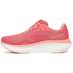 Saucony Ride 18 Women's Running Shoes, Coral/Salomon