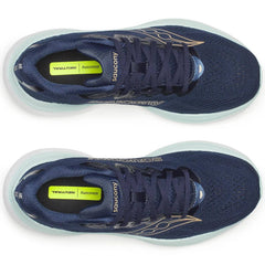 Saucony Ride 19 Women's Running Shoes, Navy/Aqua