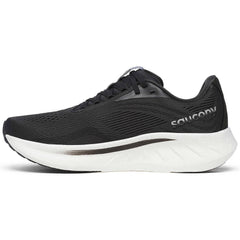 Saucony Ride 18 Men's Running Shoes, Black/White
